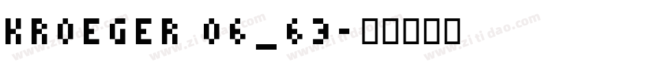 kroeger 06_63字体转换